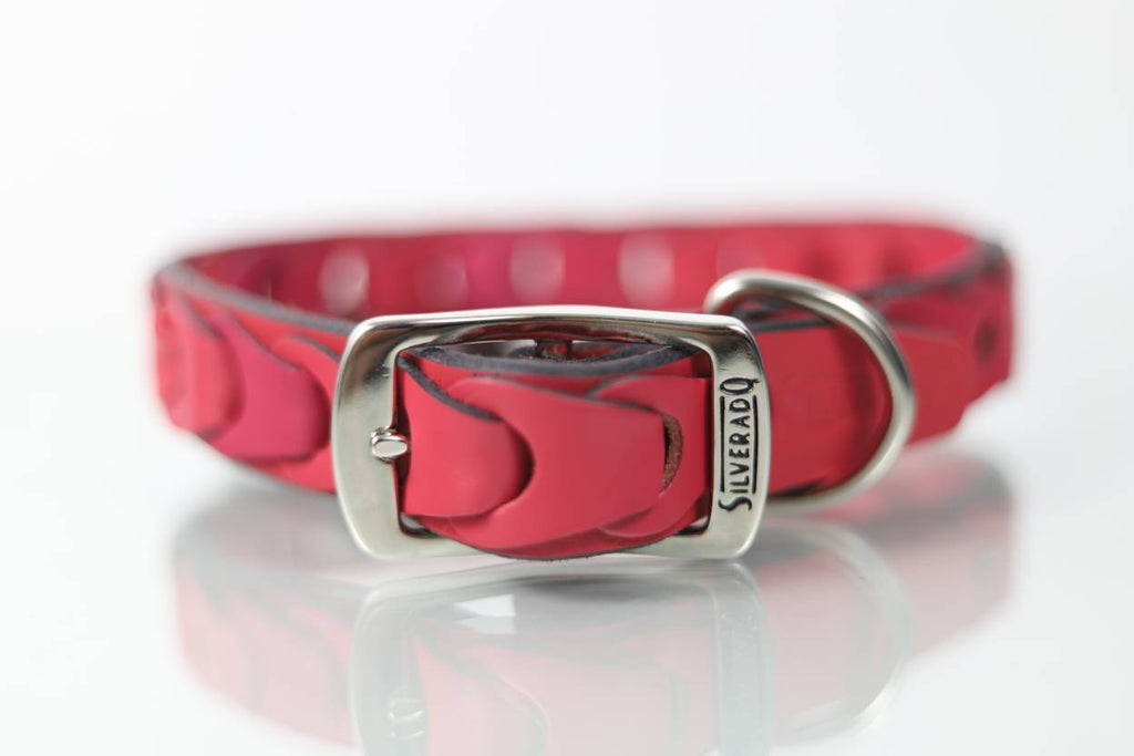 COLLAR DE PIEL TRENZADO (varios colores) - SILVERADO