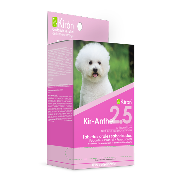 KIR-ANTHEL 2.5  CAJA CON 20 TABLETAS- KIRON