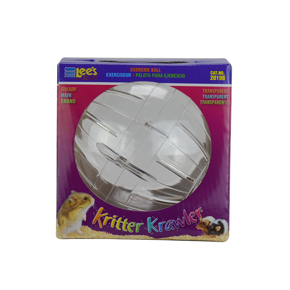JUGUETE ESFERA CH TRANSPARENTE P/HAMSTER LEES