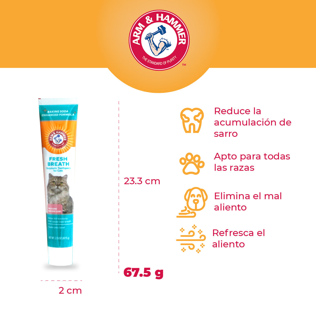KIT DENTAL PARA GATOS SABOR ATÚN - ARM & HAMMER