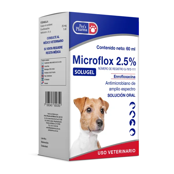 MICROFLOX 2.5% SOLUGEL ORAL 60ML