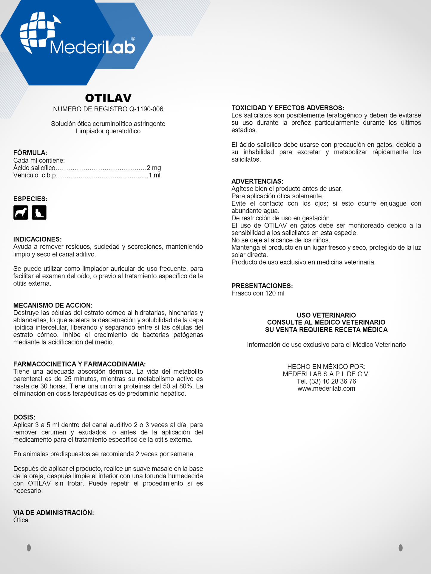 OTILAV SOLUCIÓN ÓTICA - MEDERILAB