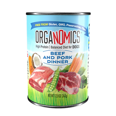 LATA ORGANOMICS DE RES Y PUERCO PARA PERROS DE 12.8 OZ