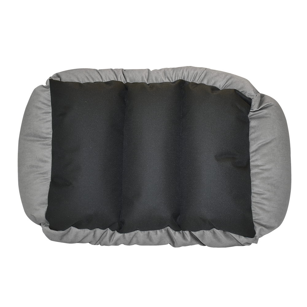CAMA DE PELUCHE GRIS C/BLANCO LORD FANCY PETS