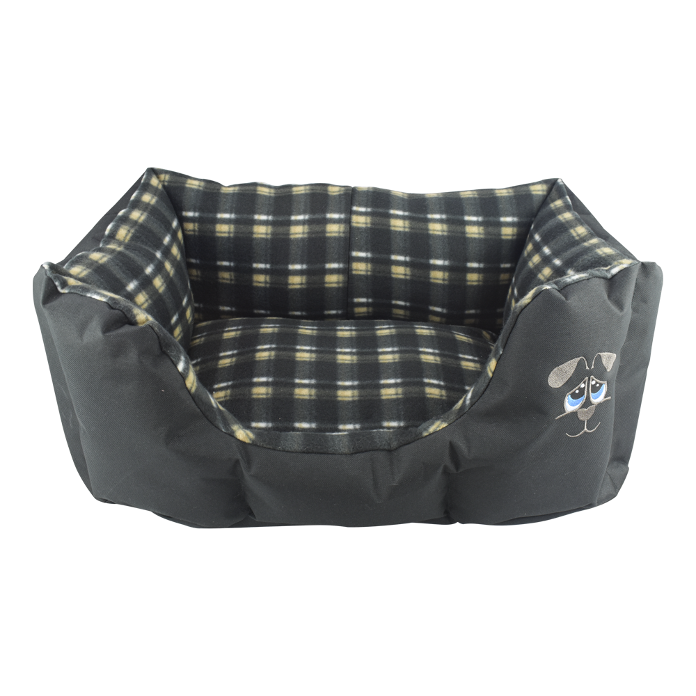 CAMA SAAB NEGRO (BORDADA) FANCYPETS
