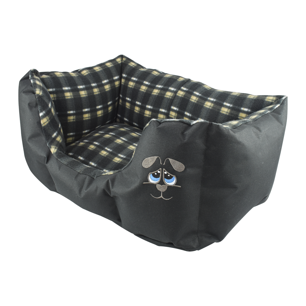 CAMA SAAB NEGRO (BORDADA) FANCYPETS