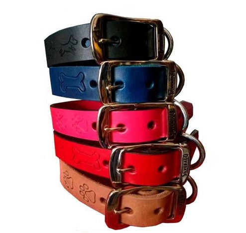 COLLAR DE PIEL GRABADO - SILVERADO