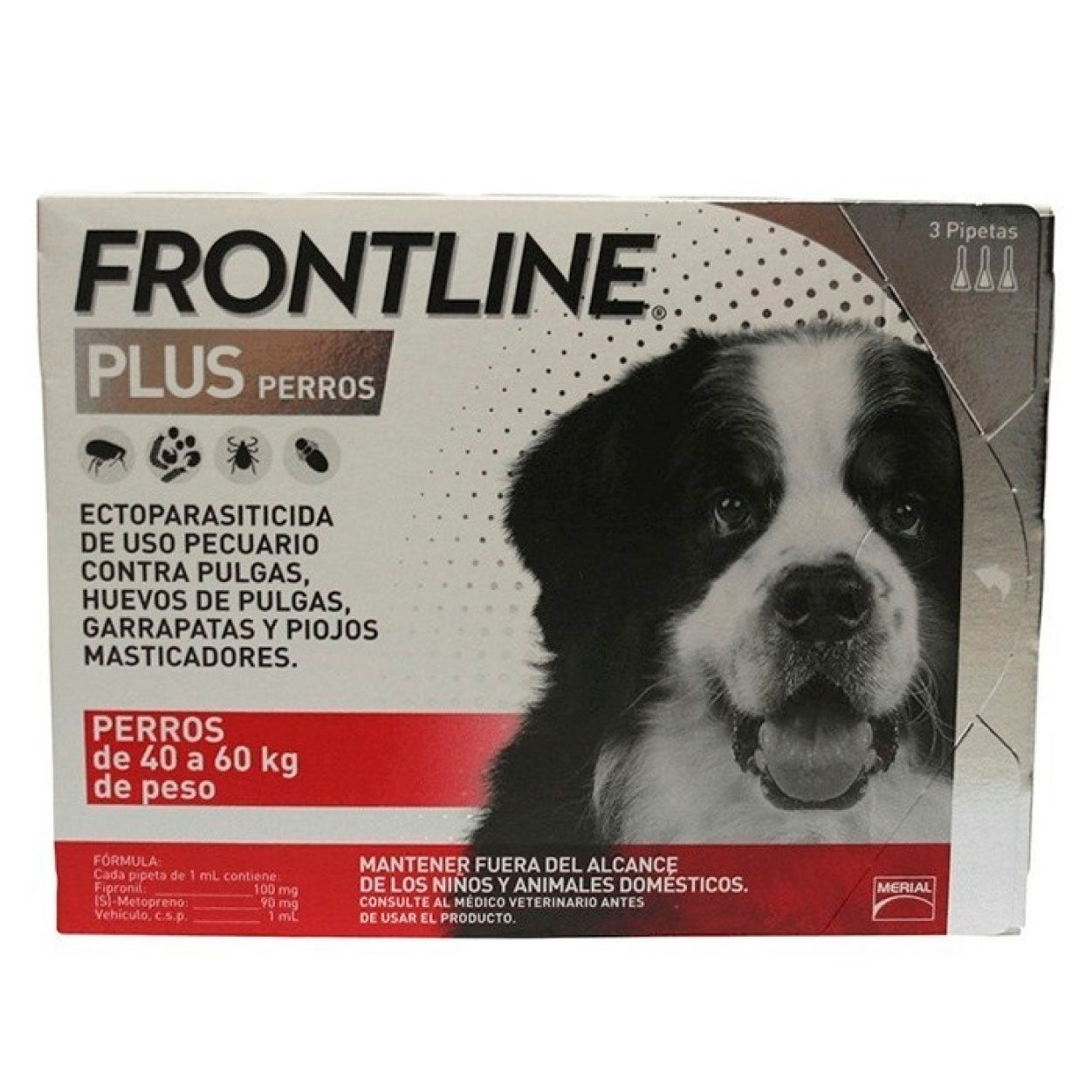 FRONTLINE PLUS PERRO 3 PIPETAS - BOEHRINGER