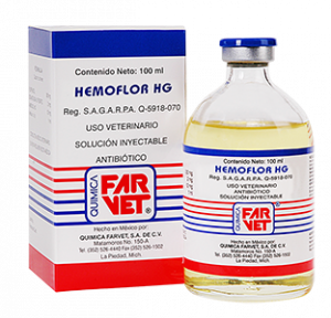 HEMOFLOR HG SOLUCION INYECTABLE 100ML - QUIMICA FARVET