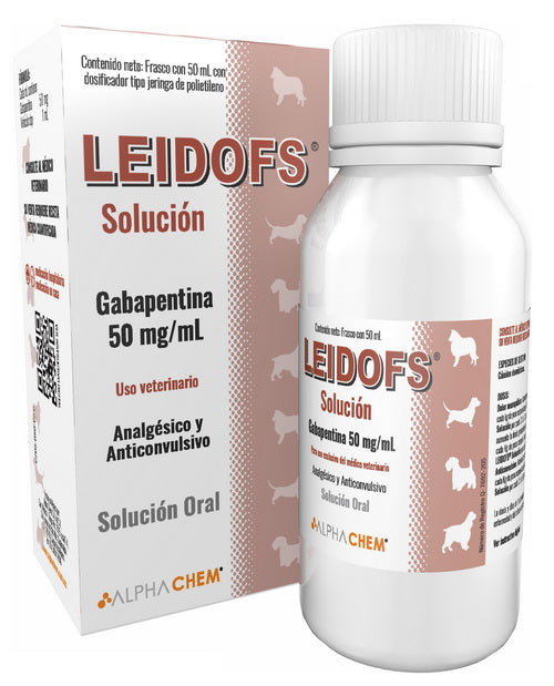 LEIDOFS SOLUCION GABAPENTINA PARA GATOS 50ML - ALPHACHEM
