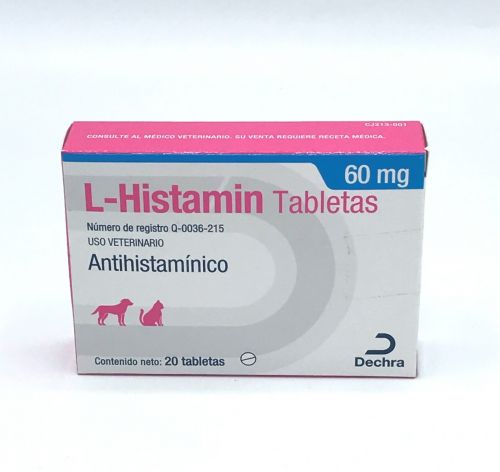 L-HISTAMIN 60 MG 20 TABLETA - DECHRA BROVEL