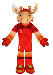 Mascota Mundial 2026 FIFA Mapple Mascot Flat Fetcher 50 x 26 x 10 cm