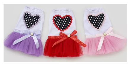 SV24 Vestido Morado de Corazón, Paw Pets