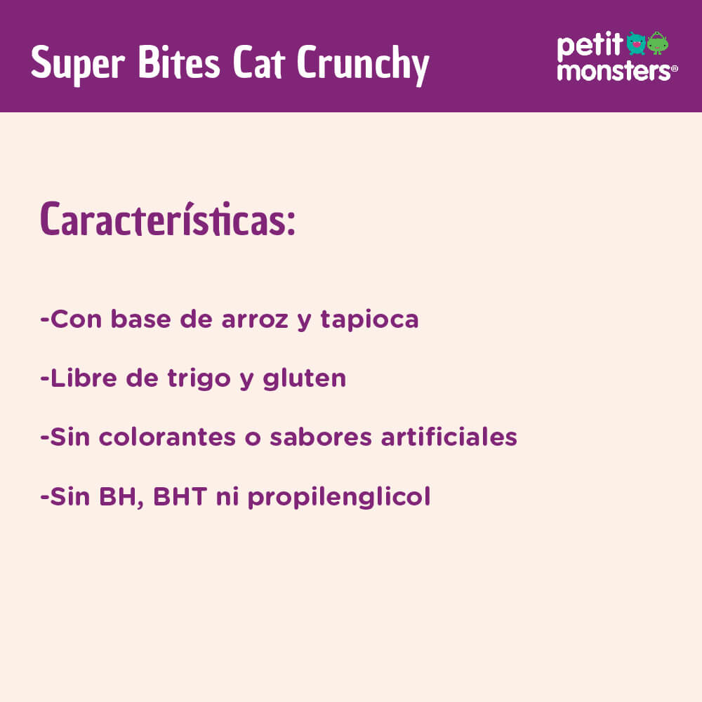 SUPER BITES GALLETAS PARA GATO 85GR - PETIT MONSTERS