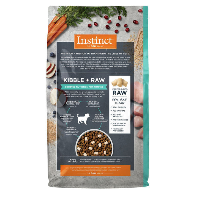 INSTINCT RAW BOOST WHOLE GRAIN PARA CACHORROS DE POLLO