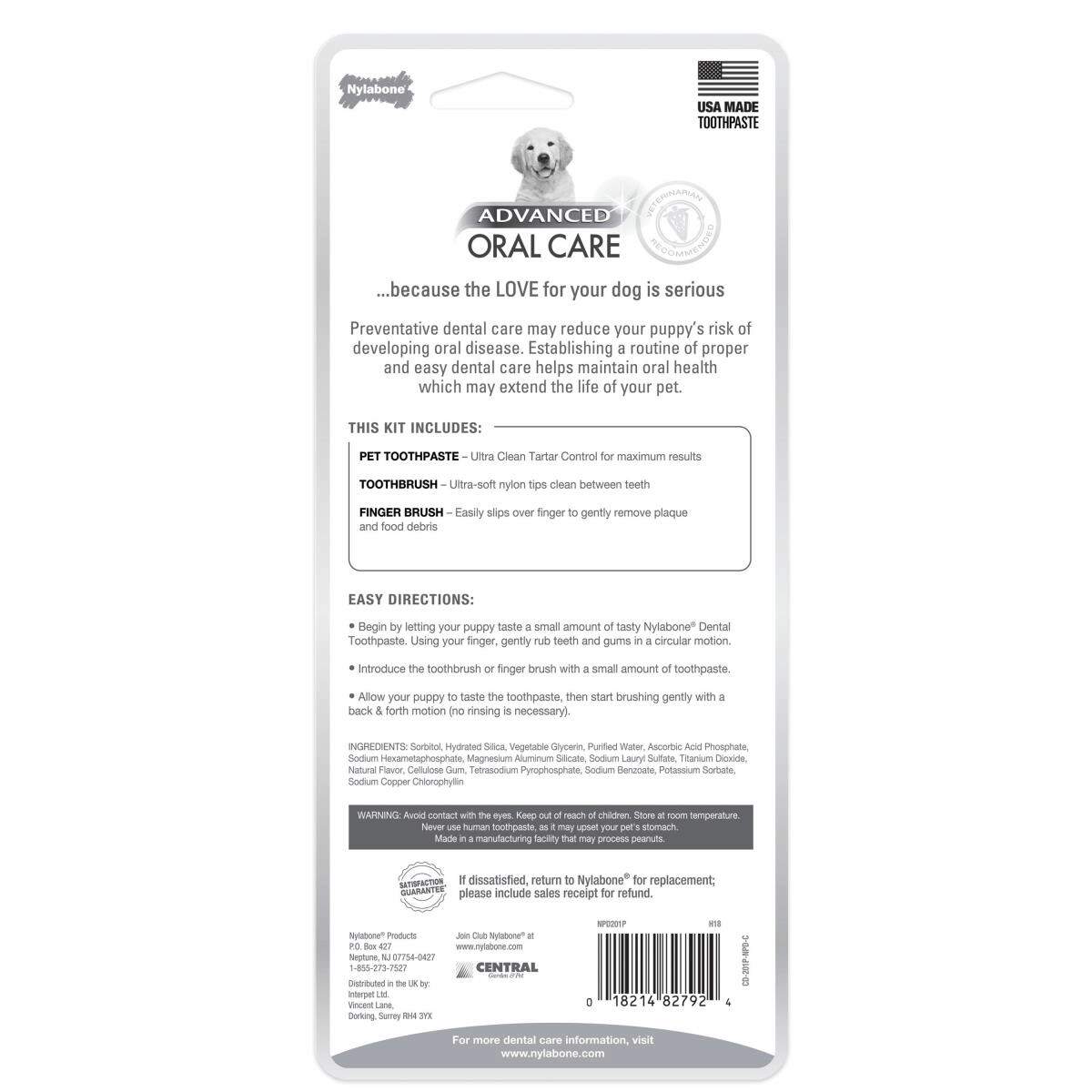 Nylabone Kit Dental Advanced Oral Care Cachorro