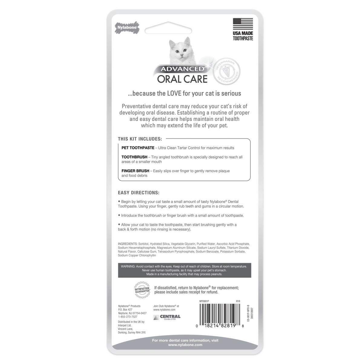 Nylabone Kit Dental Advanced Oral Care Gatos