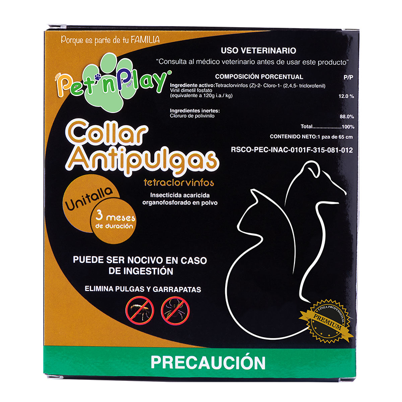Pet´n Play Collar Antipulgas Unitalla PP 65cm
