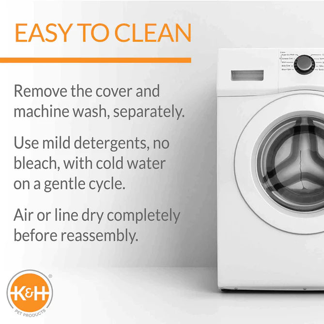 K&H Cama Ortopédica Superior Gris/Patitas Grande