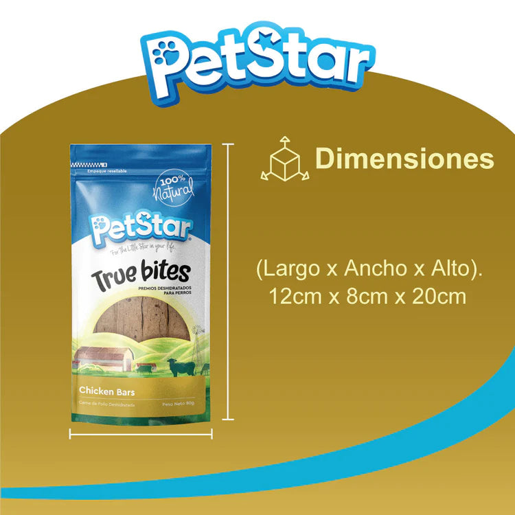 CHICKEN BARS 80 GRS - PETSTAR