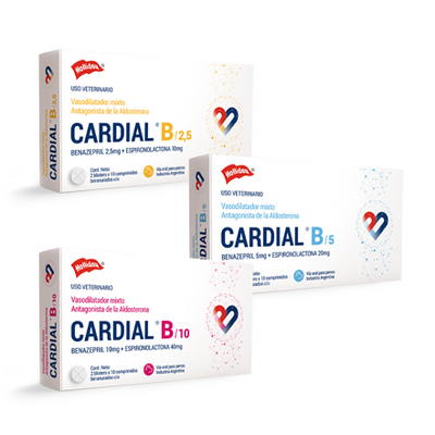 CARDIAL B ( Benazepril +Espironolactona) - HOLLIDAY (REQUIERE RECETA MEDICA)