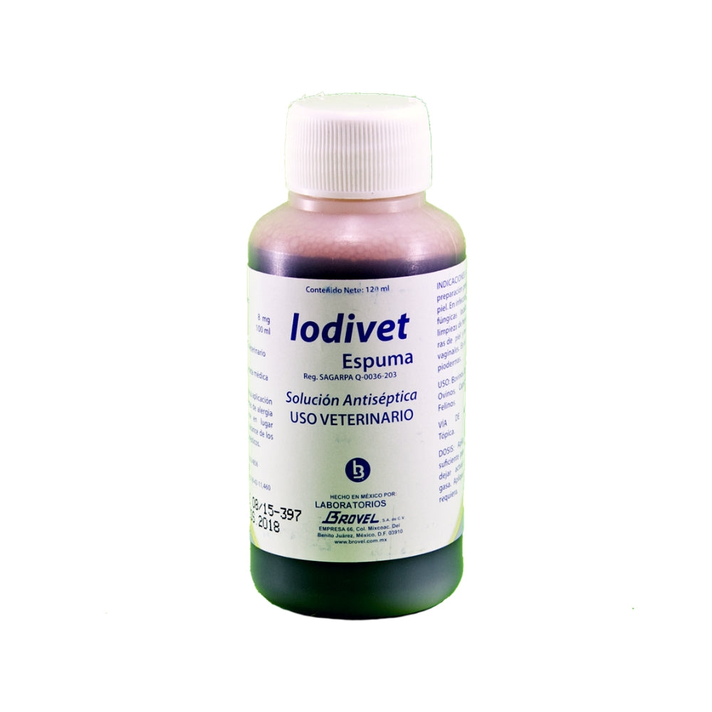 IODIVET ESPUMA 120 ML Brovel