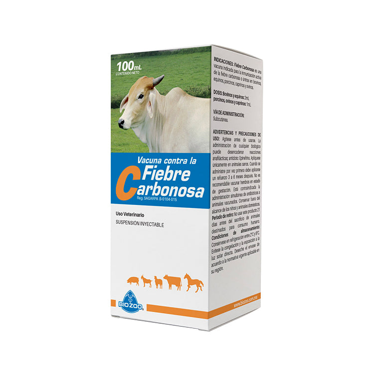 VACUNA PARA FIEBRE CARBONOSA - BIOZOO