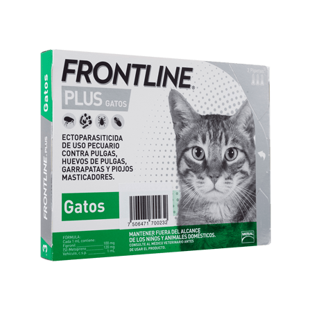 FRONTLINE PLUS GATO 3 PIPETAS - BOEHRINGER