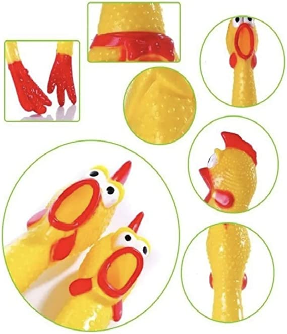 Pollo de plástico con sonido