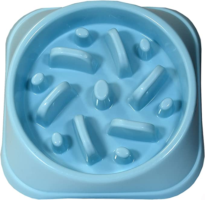 Grand Pet Plato para Comer Lento (Rosa) para perros chicos