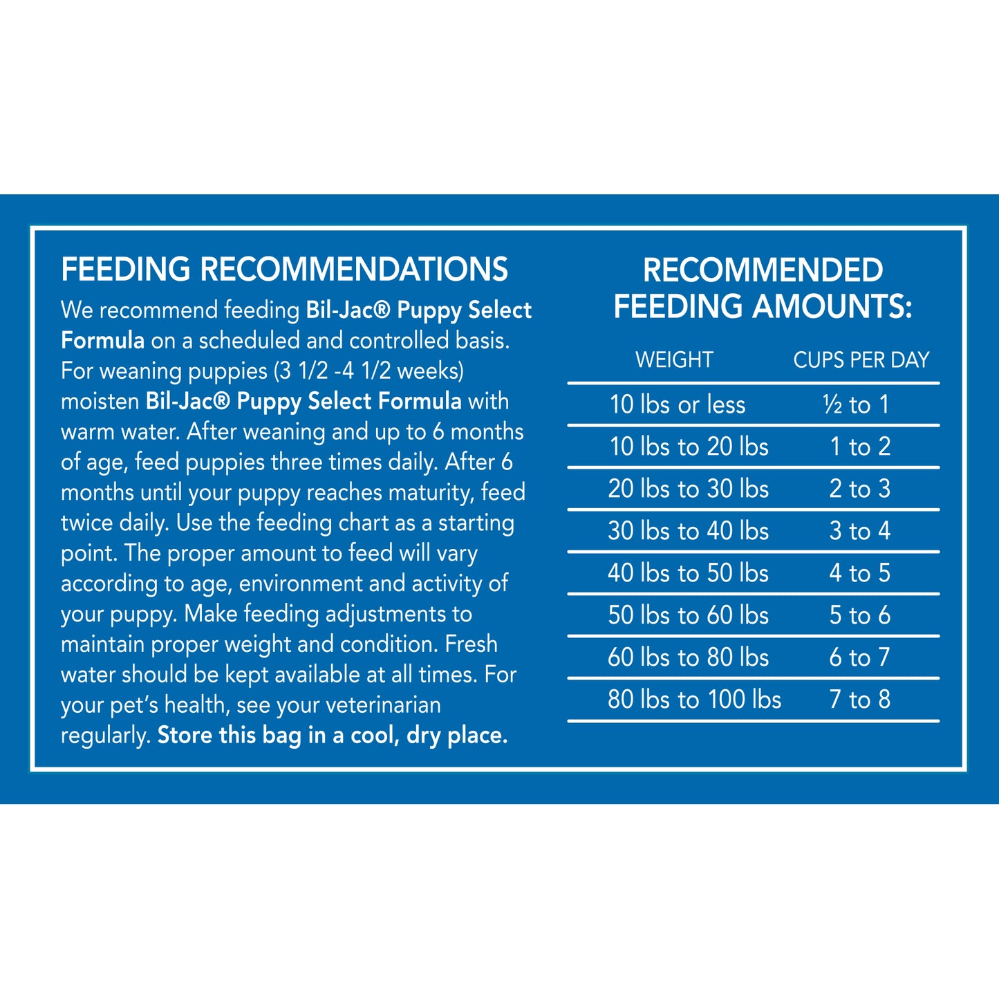 Bil-Jac Cachorro Formula Selecta