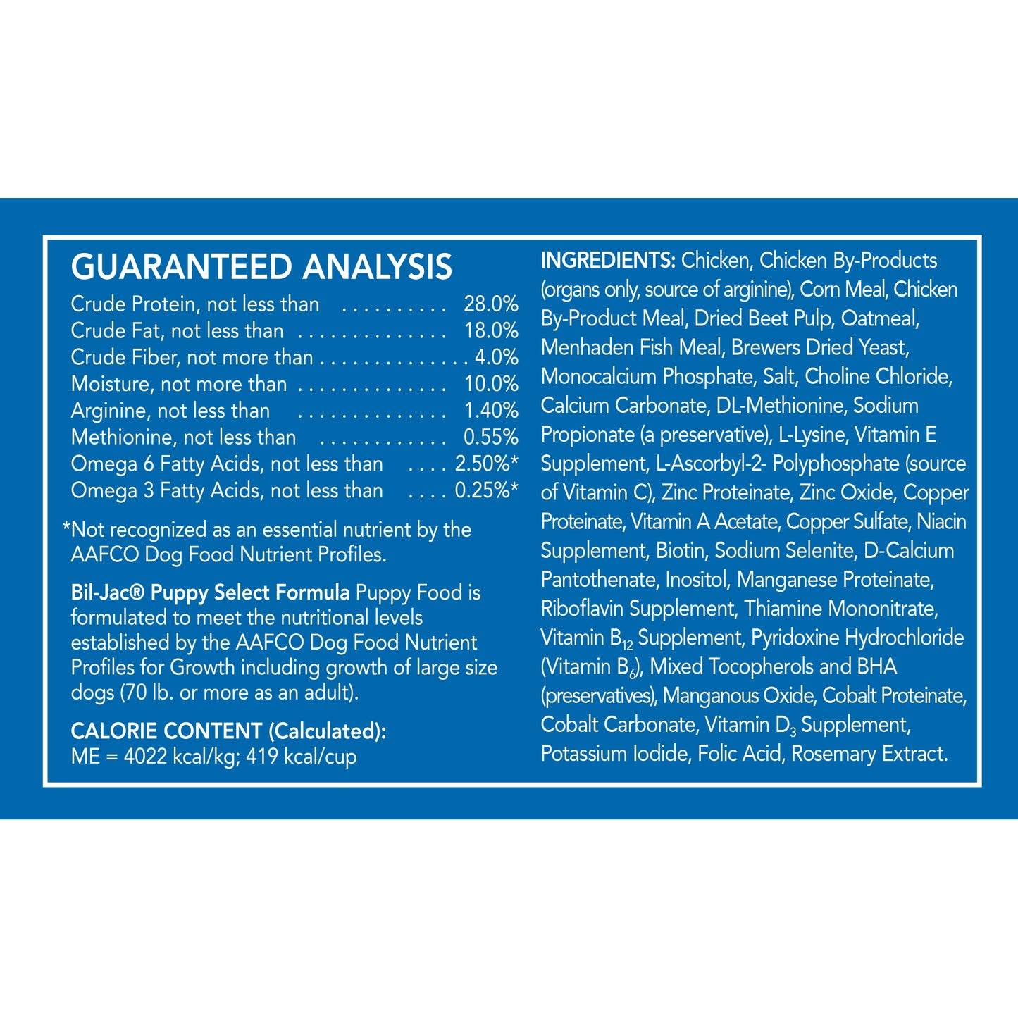 Bil-Jac Cachorro Formula Selecta