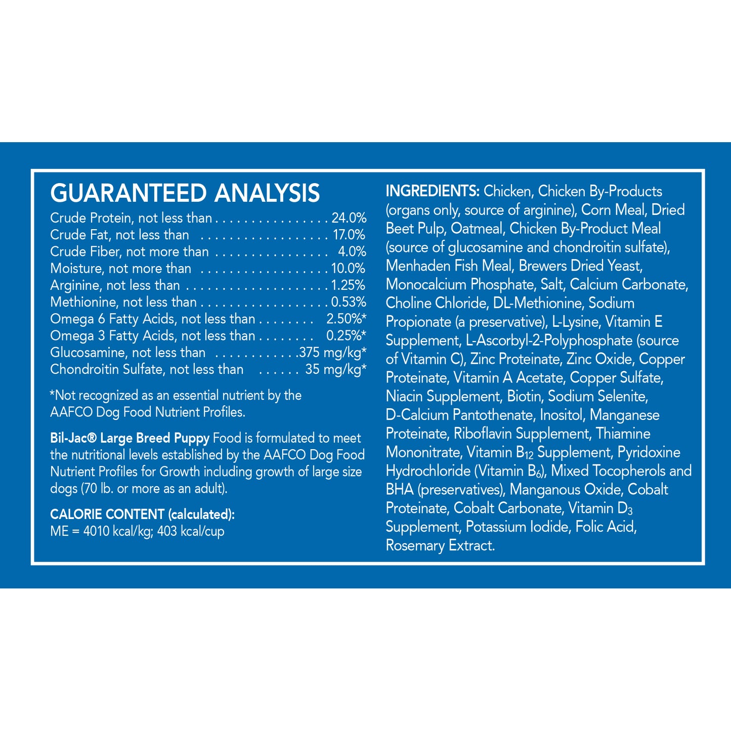 Bil-Jac Cachorro Raza Grande