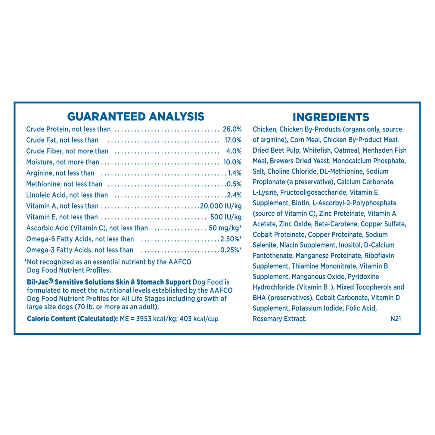 Bil-Jac Sensitive Solutions con Pescado Blanco