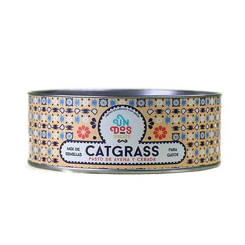 CAT GRASS - PASTO DE AVENA Y CEBADA PARA GATOS - UN DOS TREATS