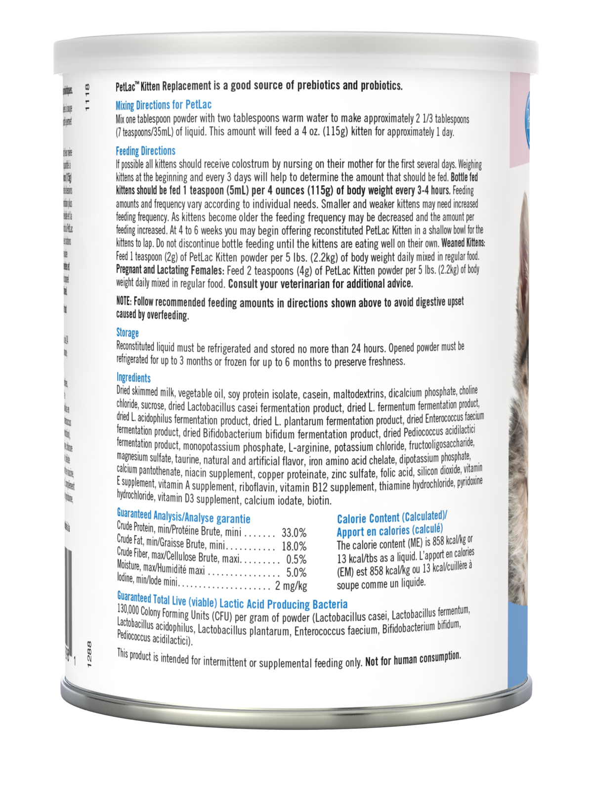 PetLac® Sustituto de Leche en Polvo para Gatito