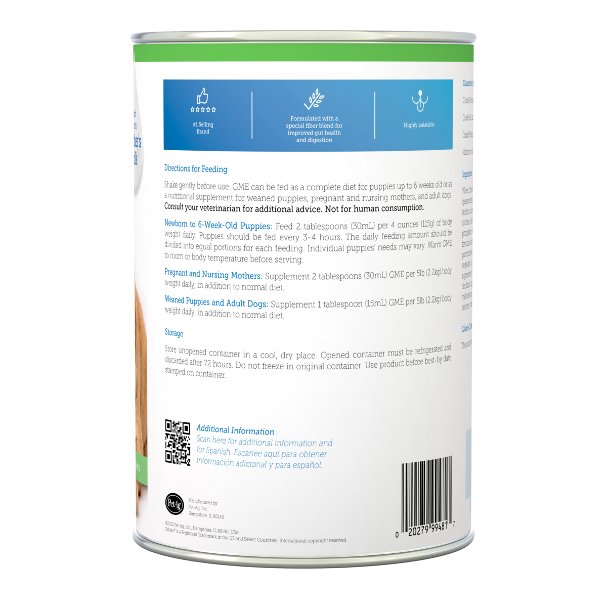 Goat's Milk Esbilac® Sustituto de Leche en Polvo Cachorro