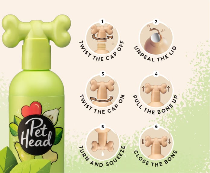 Pet Head Shampoo Mucky Pup Pera con Manzanilla Cachorro 475ml