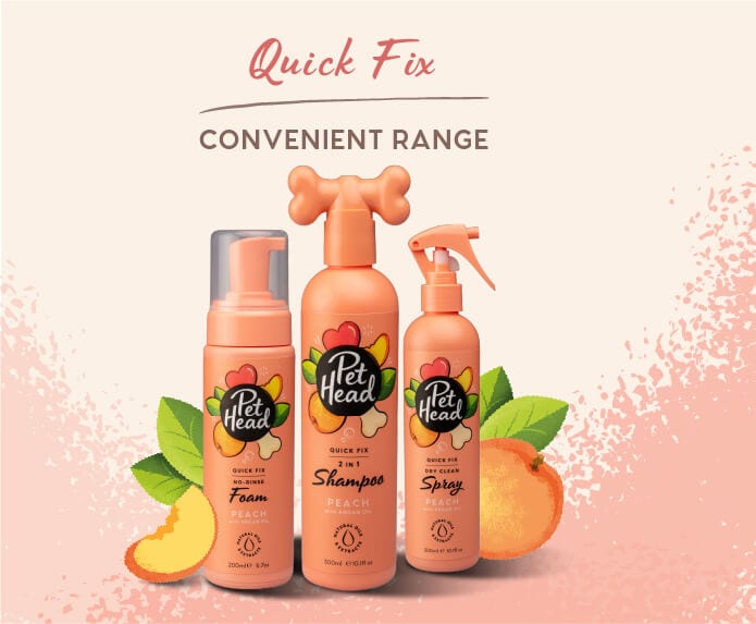 Pet Head Shampoo 2en1 Quick Fix Durazno con Aceite de Argan Perro 475ml