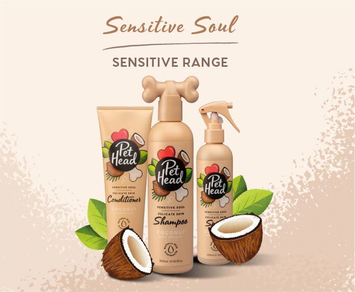 Pet Head Shampoo Natural Sensitive Soul Perro Coco-Avena 475ml