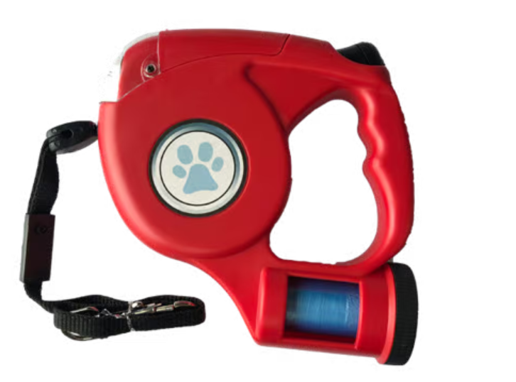 Grand Pet Elite - Correa Retráctil con Luz Led y Portabolsas