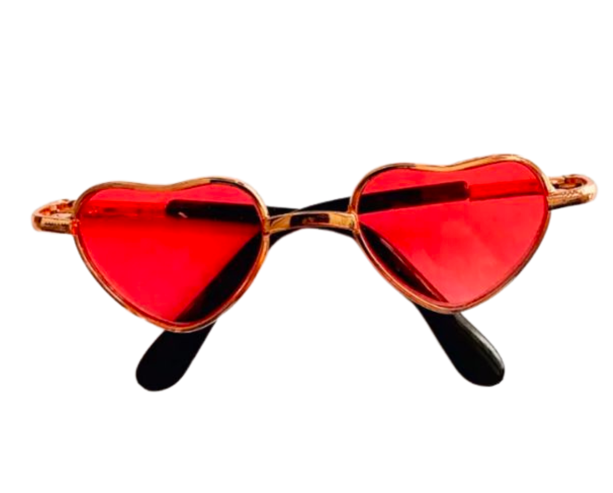 SV04 Lentes de corazón ROJO Paw Pets