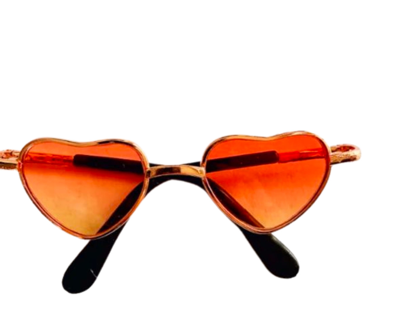 SV05 Lentes de corazón color Naranja Paw Pets