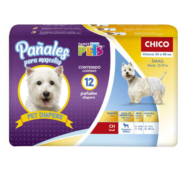 PAÑAL P/PERRO - 12 PZ