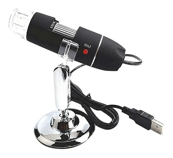 Microscopio USB Magnificación de 50X a 500X, incluye base