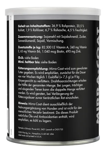 Mirra-Coat® Suplemento para Piel y Pelaje en Polvo para Perro