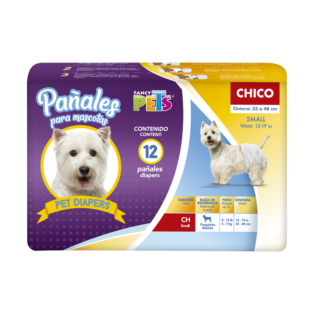 PAÑAL PARA PERRO FANCY PETS 12 PZ