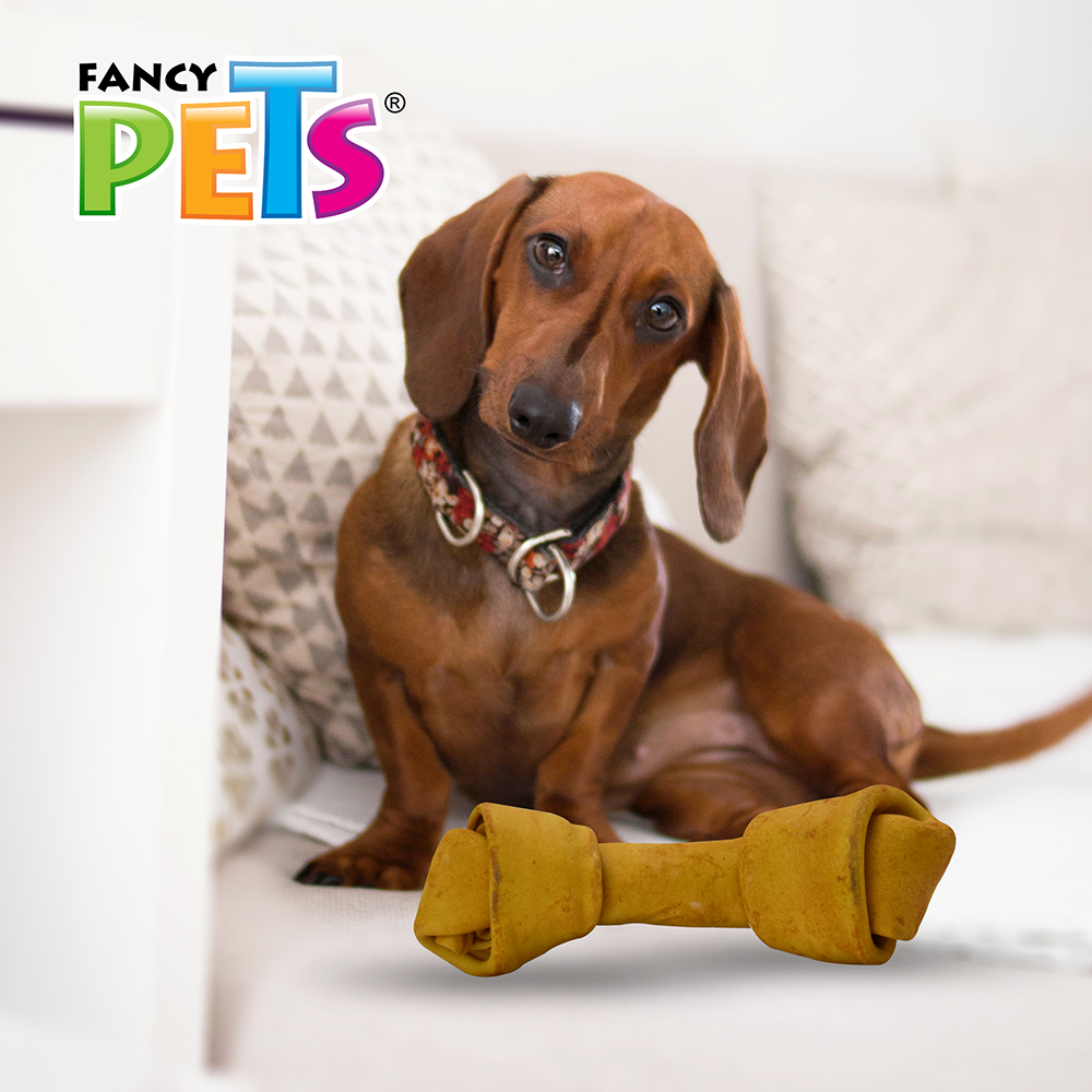 Fancy Pets Carnaza Basteada Sabor Queso (7-8 IN)