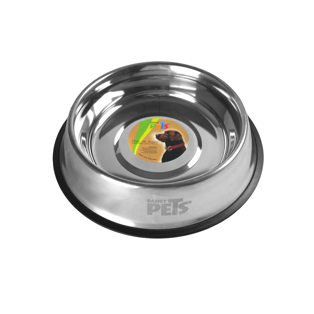 PLATO DE ACERO PARA PERROS