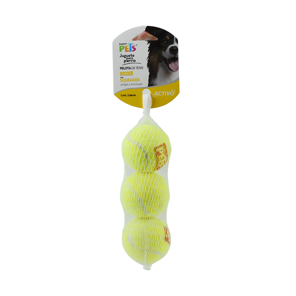 Dry Pet Pelota de Tenis con Squeaker Mediana